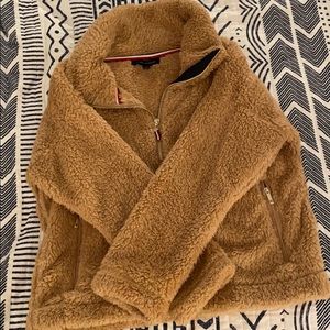 Camel quarter zip fleece teddy, Tommy Hilfiger!